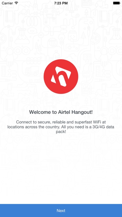 Screenshot #1 pour Airtel Hangout - Seamless WiFi