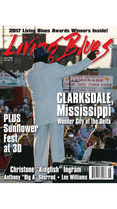 LIVING BLUES MAGAZINE screenshot1