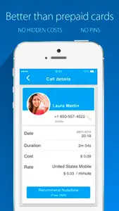 Nubefone: Low-cost international and local calls screenshot #5 for iPhone