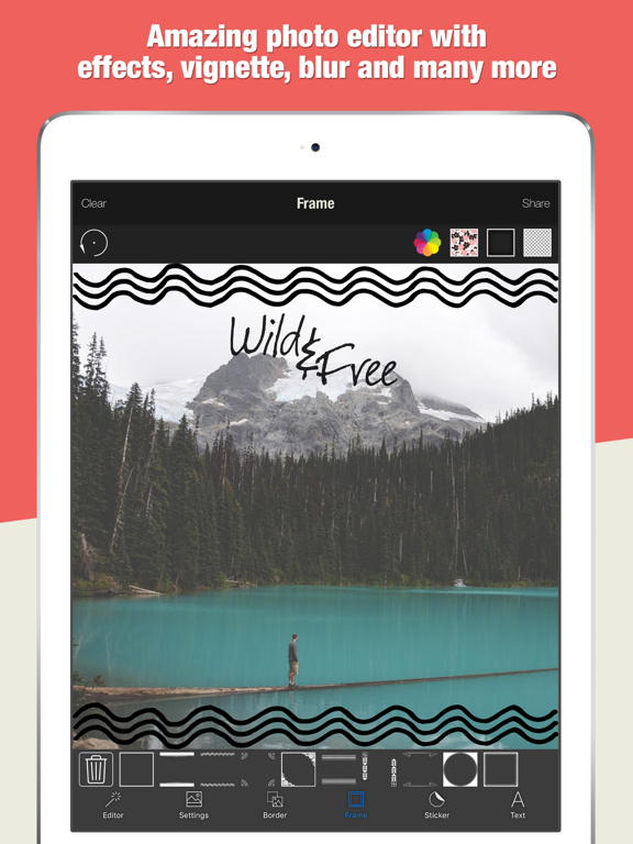 Type Over - Typography Generator, Graphic Design iPad screenshot 4 - Photo & Video app