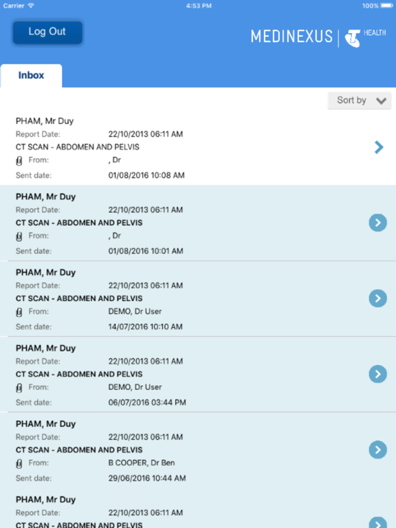 Screenshot #6 pour Medinexus Mobile for Patients