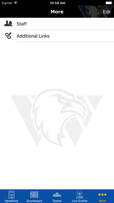 Williams Baptist University iPhone screenshot 5 - Sports app