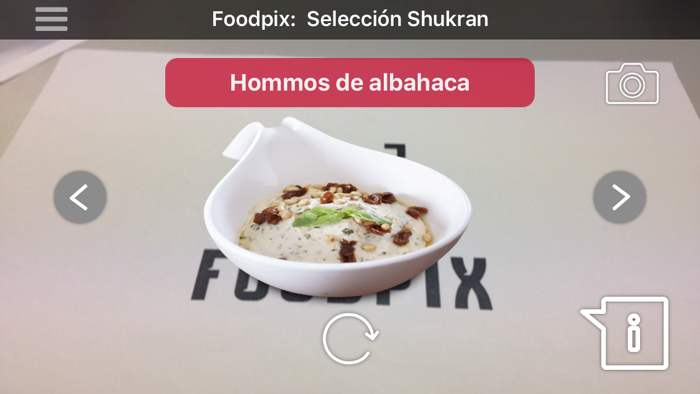Foodpix restaurants with augmented reality menus