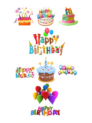 Wish Happy Birthday by Stickerのおすすめ画像1