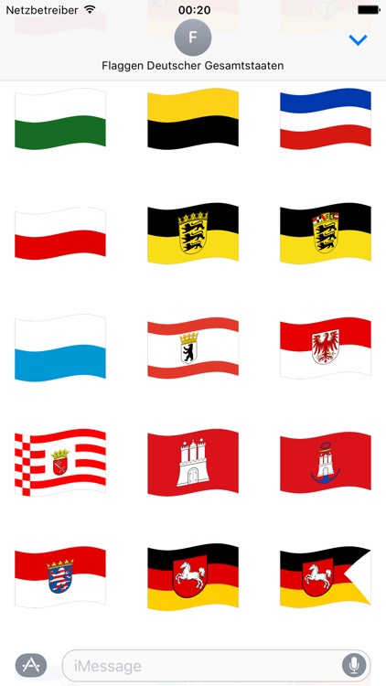 Flaggen Deutscher Gesamtstaaten Stickers