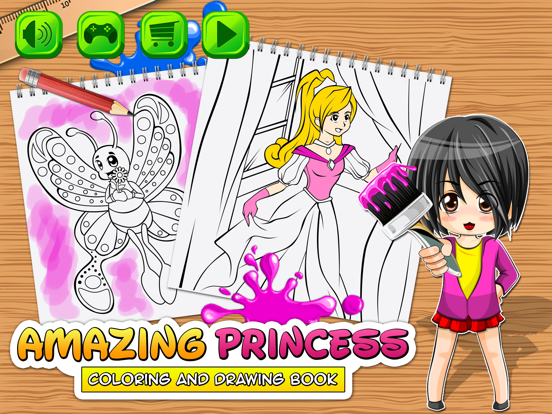 Screenshot #6 pour Amazing Princess Coloring In