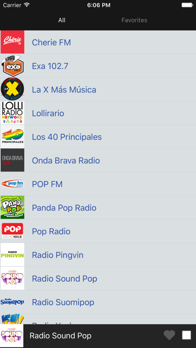 Screenshot #2 pour Pop Music Radios