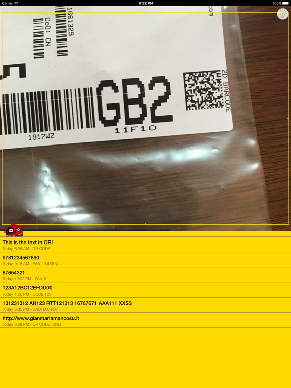 Screenshot #4 pour Robot QR - more than a barcode and QR code reader