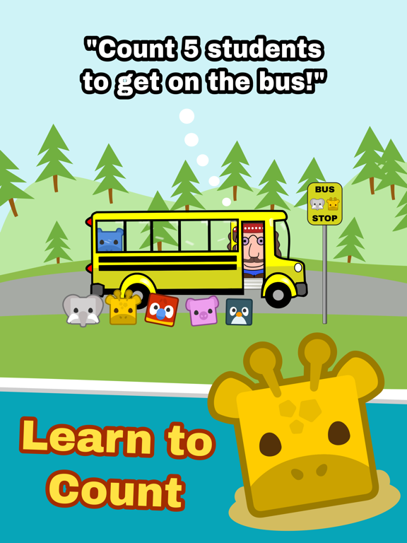 Preschool Bus Driver: No Ads iPad screenshot 2 - Education app