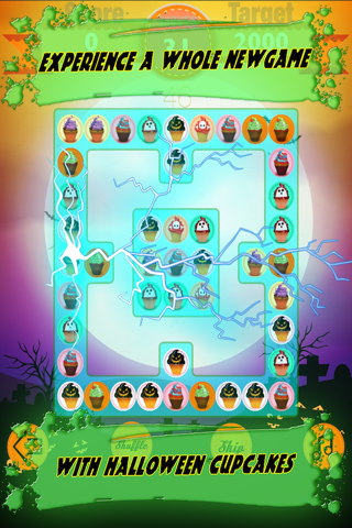 Halloween CupCake Crush Mania - free games for kids , boys and girls on halloween scary chill nights screenshot 2