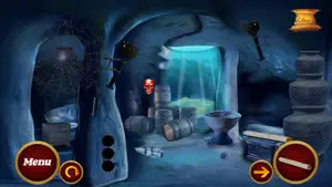 Blue Treasury Cave Escape screenshot #2 for iPhone