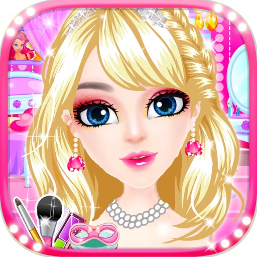 Princess Red Lips - Cute Belle Makup Salon iOS App