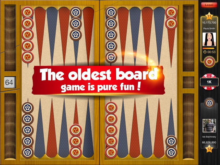 Backgammon PlayGem Multiplayer Live Backgammon HD screenshot-0