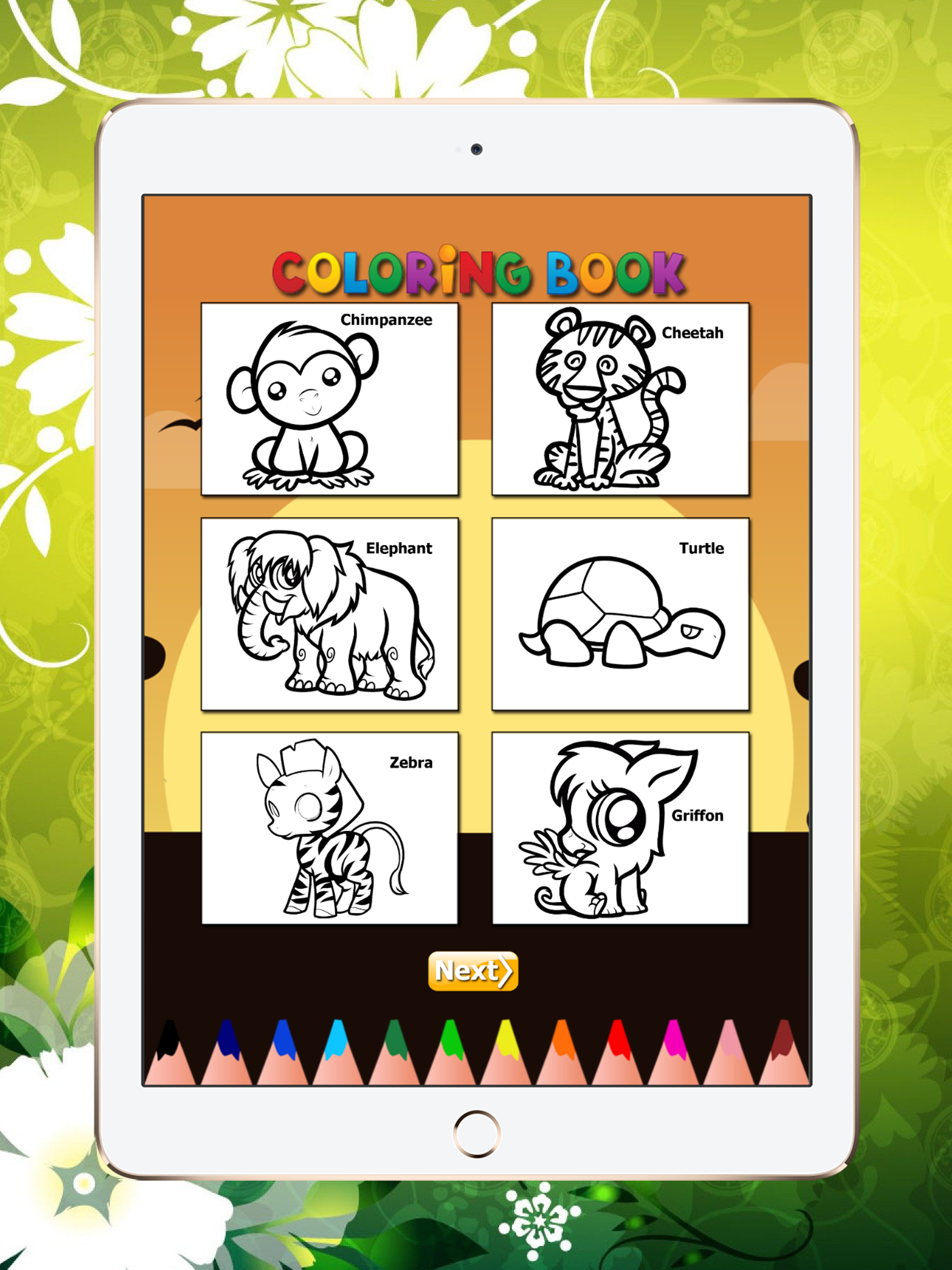 Coloring Book Animal of Africa: Free Game for Kids