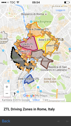 Zona traffico limitato - ZTL - Italy - avoid ticket screenshot 1