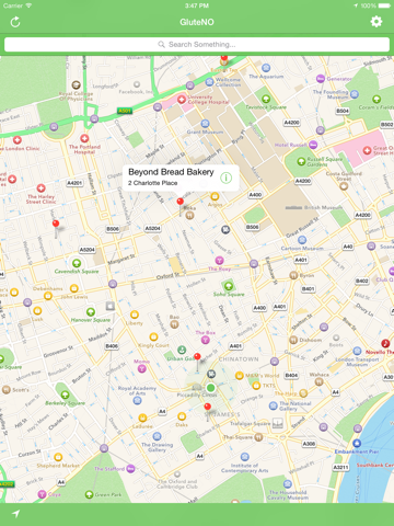 Screenshot #4 pour GluteNO - Trouver un restaurant ou un bar pour coeliaque dans votre région