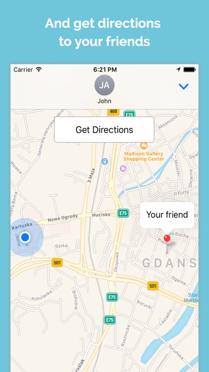 Share Location - Share location with your friends