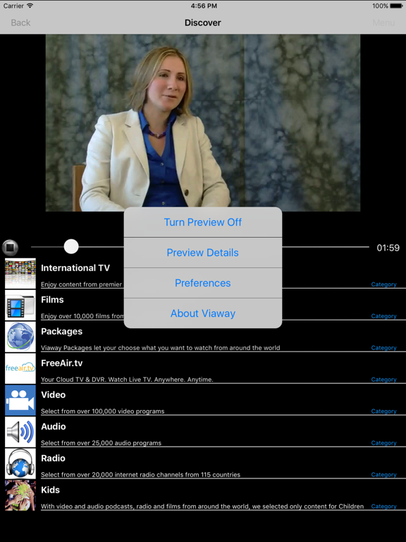 Screenshot #5 pour Viaway - International TV, Films, Radio & Video