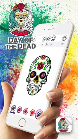 Game screenshot Day of the Dead Coloring Book apk