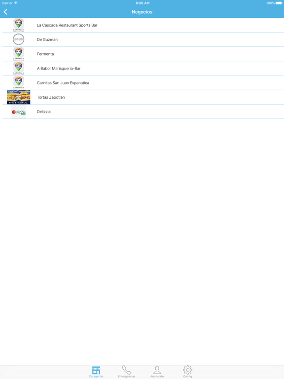 Zapotlán Directorio Móvil iPad screenshot