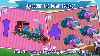 Trucks World Count and Touch- Toddler Counting 123 for Kidsのおすすめ画像3