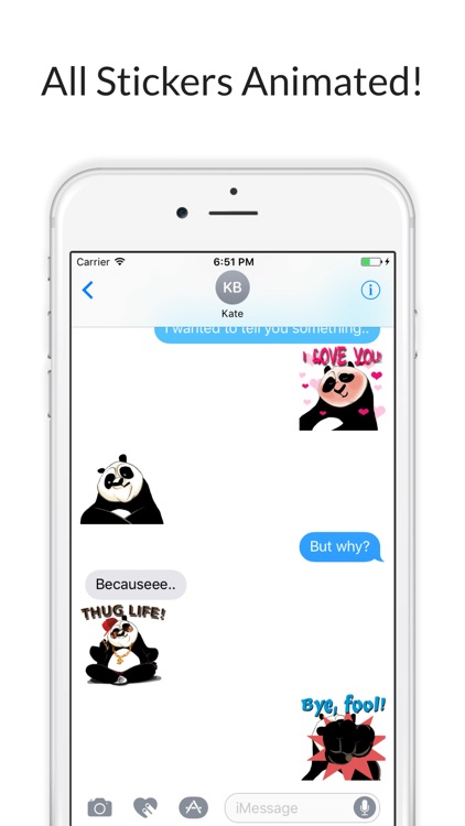 Sassy Panda - Funny Stickers