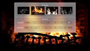 Fireplace live HD TV: Relax with romantic flames & soothing sounds screenshot #5 for Apple TV