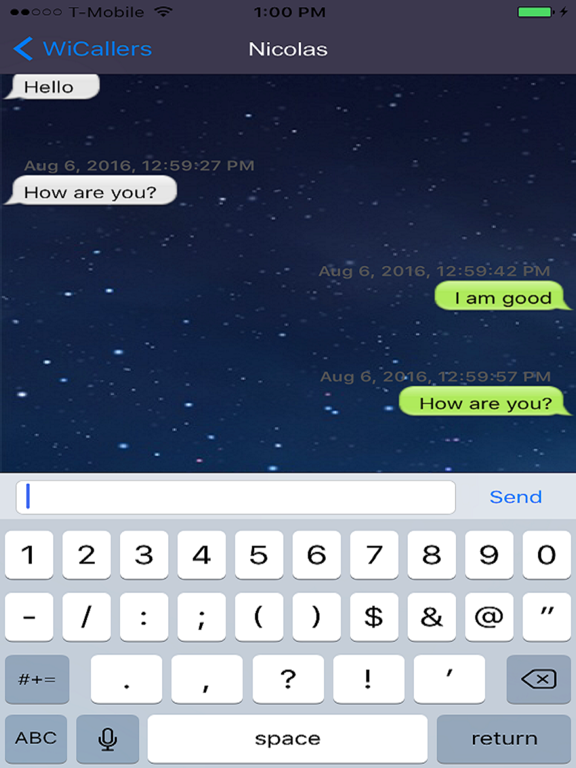 WiCall iPad screenshot 5 - Social Networking app