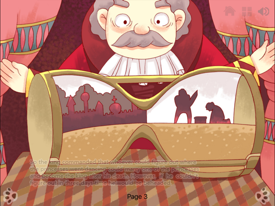 Screenshot #4 for Twelve Dancing Princesses Interactive Book iBigToy