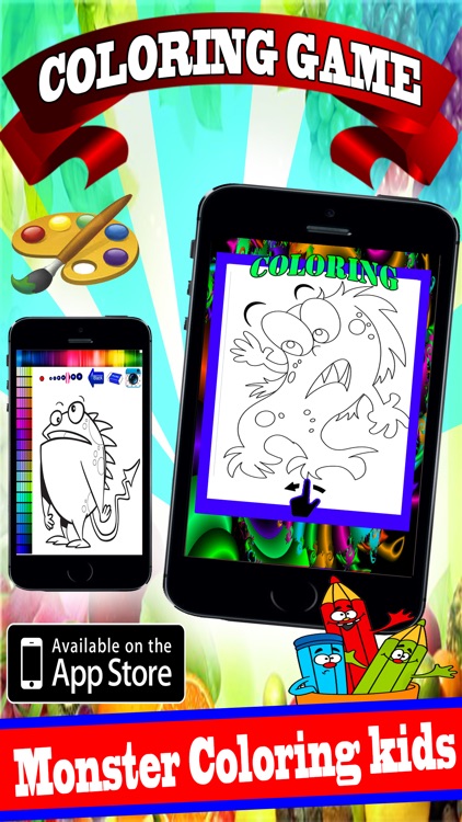 Coloring Fun kids coloring book insidious monsters