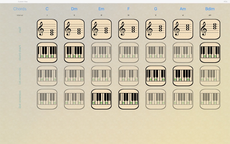piano chord triads iphone screenshot 4