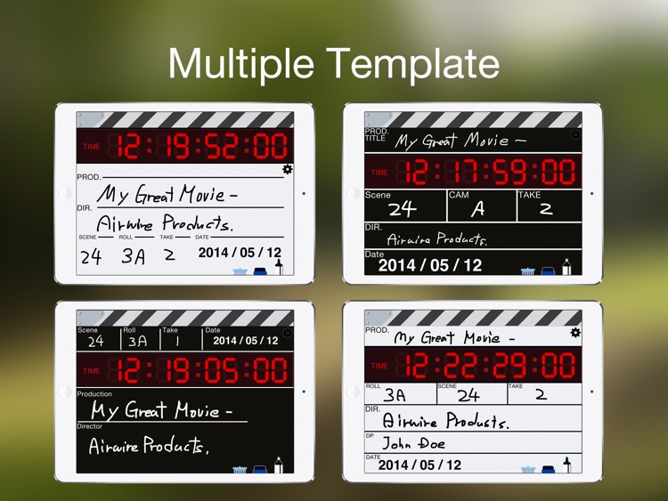 ClapperPod SPEED -Drawable Clapperboard-