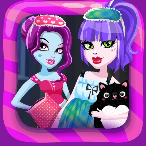 Monster Girls Pajama Sleepover Dress Up : PJ Party Games for Kids Free iOS App