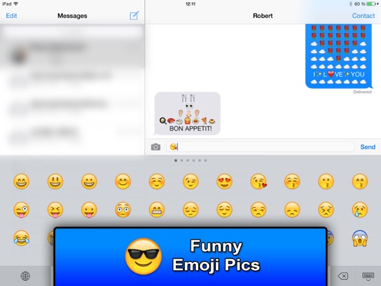 SMS Smileys - Emoji Smile Pics iPad app afbeelding 5