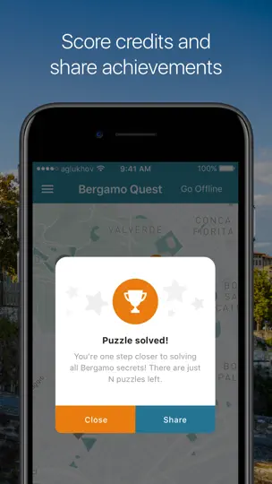 Скриншот Bergamo Quest - Нетрадиционный туристический гид на iPhone 3