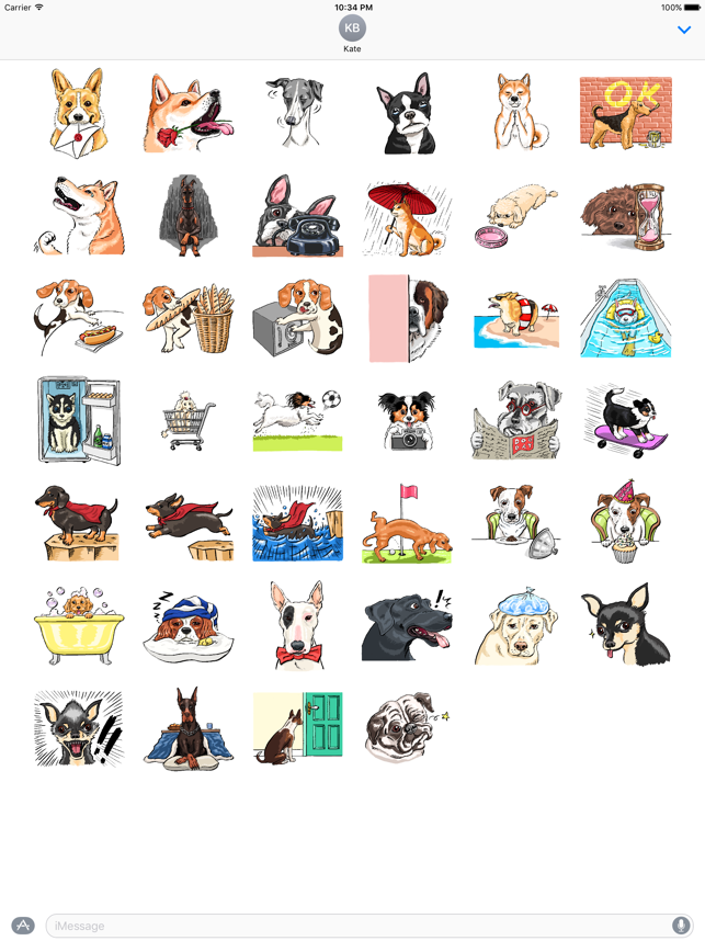 ‎P.S. I Love Dogs - Dog Stickers Screenshot