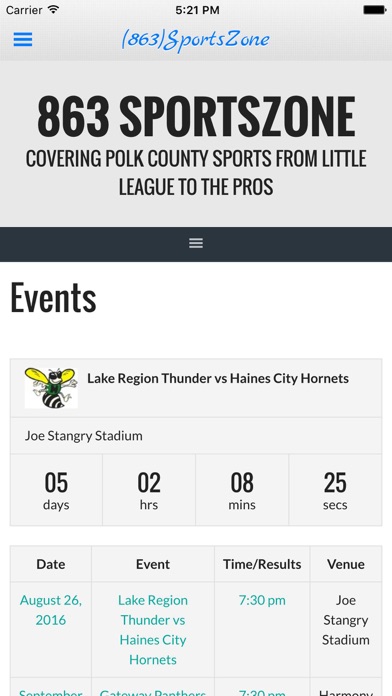Screenshot #1 pour 863 SportsZone