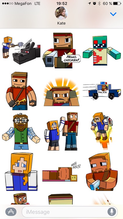 Pixel Gun 3D Stickers: Emoji Pack for iMessage