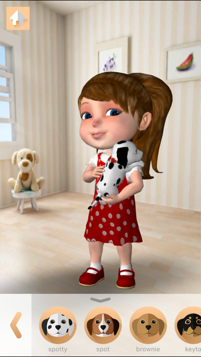 Talking Anya Dress Up & Pet Puppies Screenshot 2