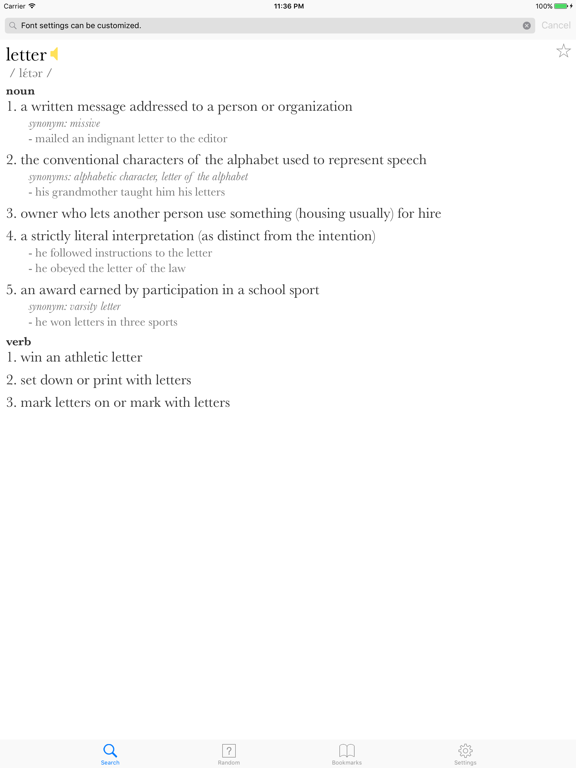 Plain English Dictionary - Simple and Basic iPad screenshot 3 - Reference app
