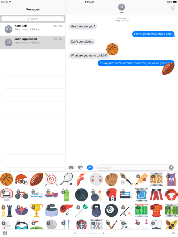 Screenshot #4 pour Sports Sticker Set