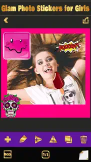 glam photo stickers for girls–sticker image editor iphone screenshot 4