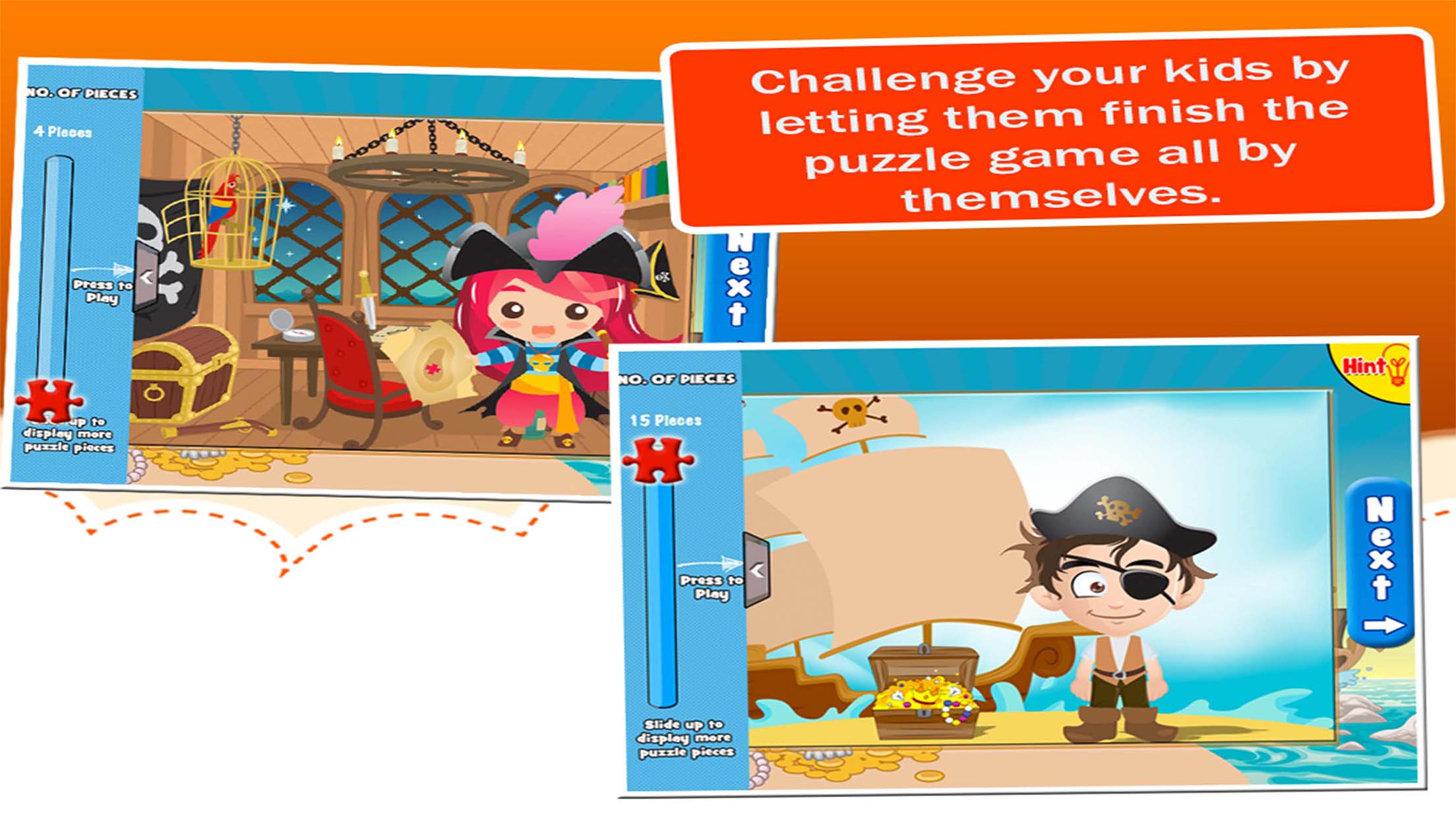 Pirate Jigsaw Puzzles: Puzzle Game for Kids
