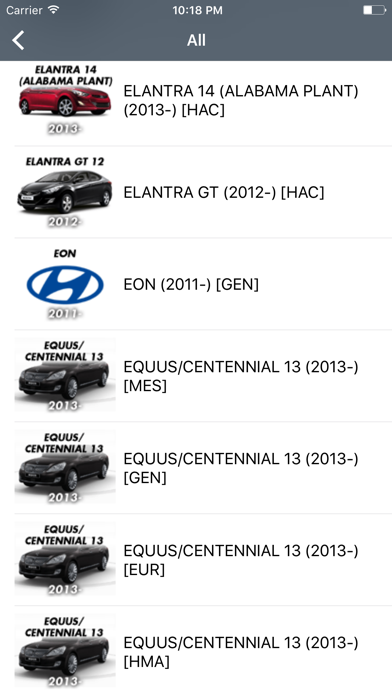 Hyundai Car Parts - ETK Parts Diagrams Screenshot