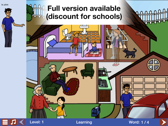 French for Kids: a Learning Story Adventure iPad screenshot 5 - Education app