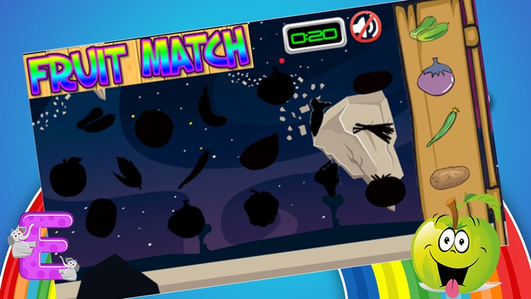 Learn Vegetable & Fruit Shapes And Colors Sorting screenshot-3