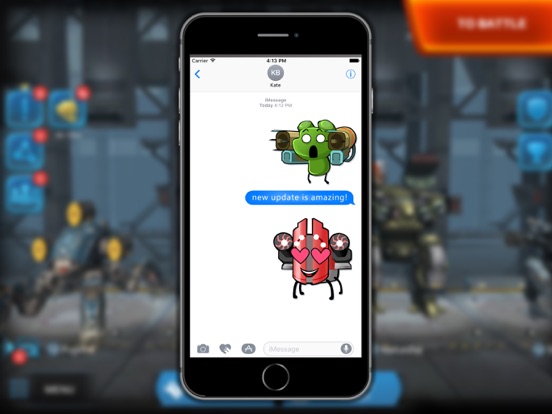 Screenshot #6 pour War Robots Stickers