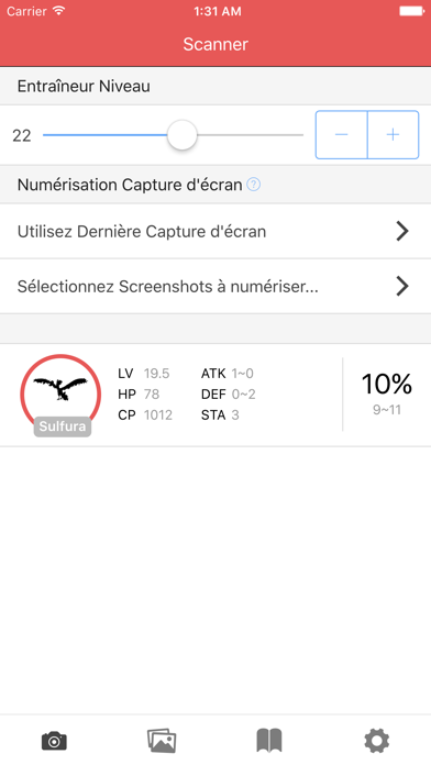 Screenshot #1 pour PokeLens - IV Calculator with OCR