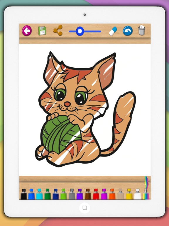 Screenshot #4 pour أرسم و لون القطط – كتاب تلوين الحيونات مع قطط ظريفة للأطفال