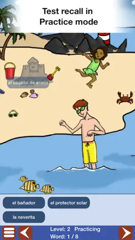 Game screenshot Spanish for Kids: a Learning Story Adventure apk